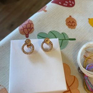 Coach rose gold earrings and cuff